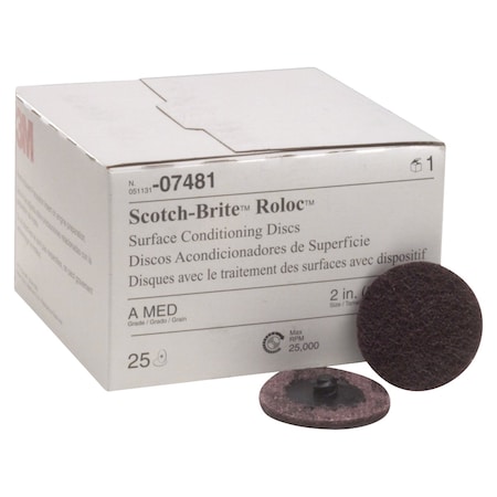 Medium Scotch Brite Roloc Surface Conditioning Discs, 2