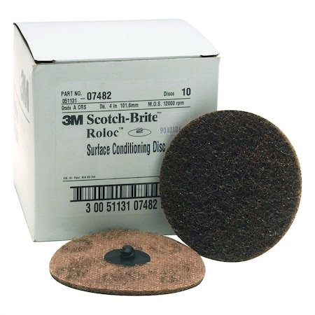 Coarse Scotch Brite Roloc Surface Conditioning Discs, 4