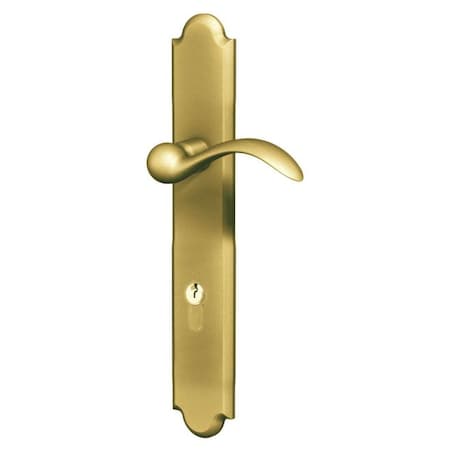 Keyed Entry Keyed Entry Satin Brass With Brown