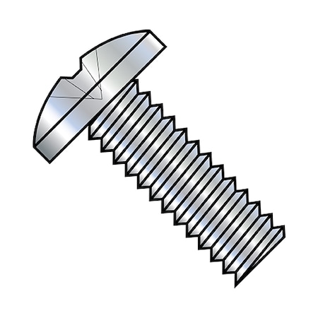 #8-32 X 3/4 In Phillips Binding Machine Screw, Zinc Plated Steel, 8000 PK