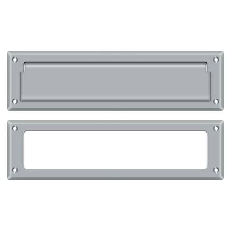Mail Slot 13-1/8 With Interior Frame Satin Chrome