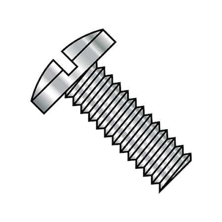 #10-32 X 1/2 In Slotted Binding Machine Screw, Plain Steel, 3000 PK