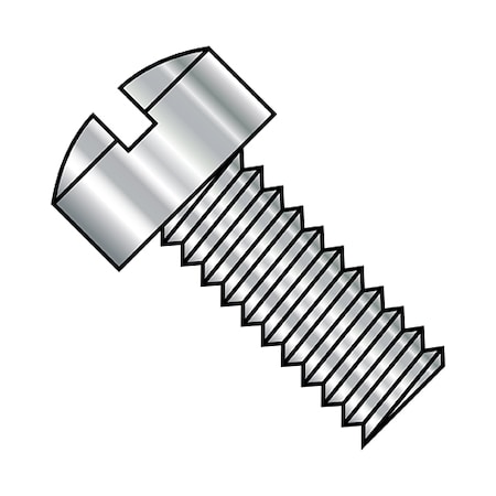 #0-80 X 11/32 In Slotted Fillister Machine Screw, Plain Steel, 5000 PK