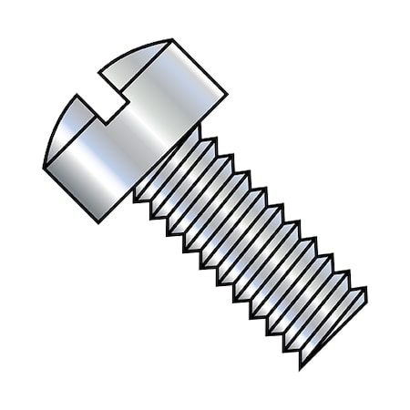 #5-40 X 5/16 In Slotted Fillister Machine Screw, Zinc Plated Steel, 10000 PK