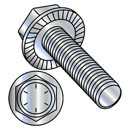 3/8-16X1 SERRATE HEX FLANGE FT GR8 ZINC