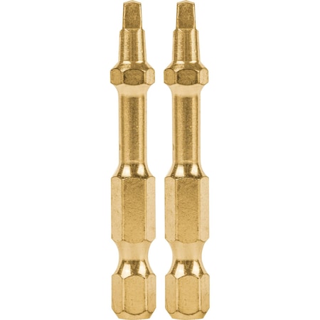 Impact Gold(R) #2 Square Recess 2″ Power Bit