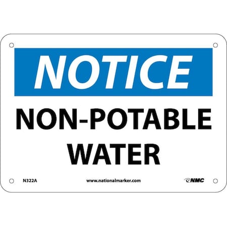 Notice Non-Potable Water Sign, N322A