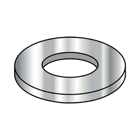 Flat Washer, Fits Bolt Size 7/16X.016 In ,18-8 Stainless Steel Plain Finish, 3000 PK
