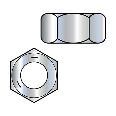 Hex Nut, 1/4-20, Steel, Grade 5, Zinc Plated, 15/64 In Ht, 4000 PK