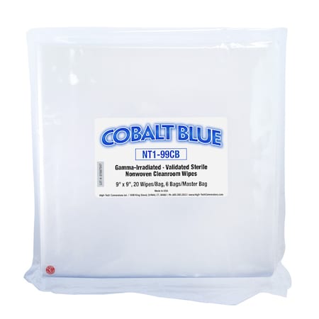 Cobalt Blue Nova-Tech,Sterile Poly,PK10