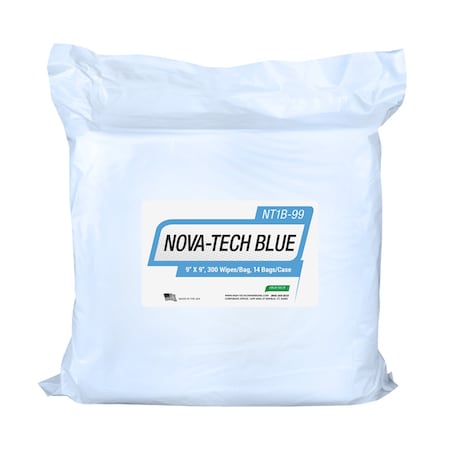 Nova-Tech Blue,Non-Woven Poly/Cel,PK14