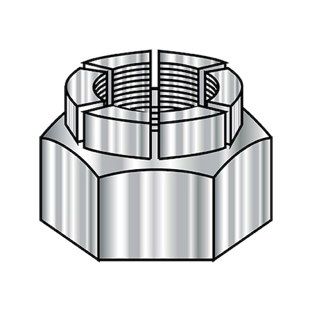 Lock Nut, 5/16-18, 18-8 Stainless Steel, Not Graded, 125 PK