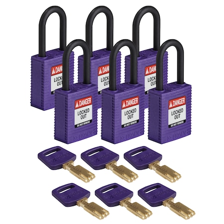 Lockout Padlock Nylon Purple 1.5 P