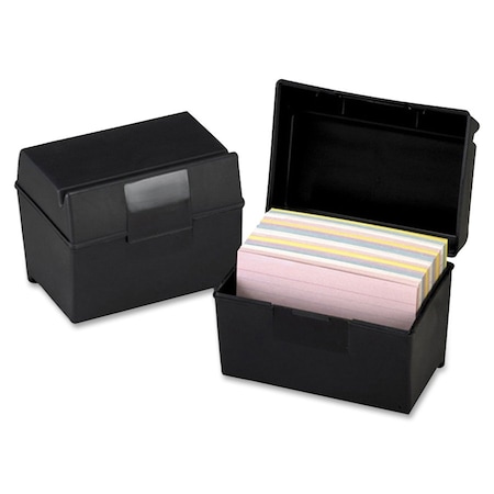 Index Card Box,4X6,Bk