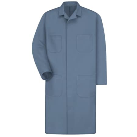 Mens Post Blu Shop Coat 65/35 Twill