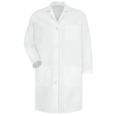 Wmns White Staff Coat Hand Vents