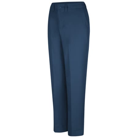 Womens Navy Side Elastic Workpant