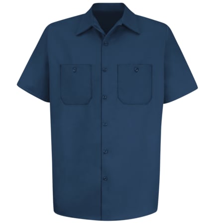 Mns Ss Navy Dp Cotton Workshirt,XL