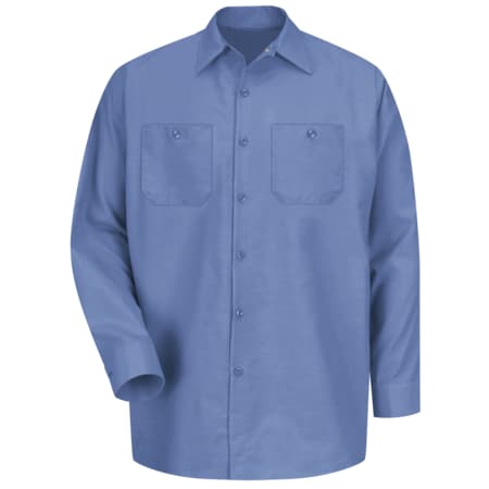 Mens Ls Petrol Blue Work Shirt,4XL