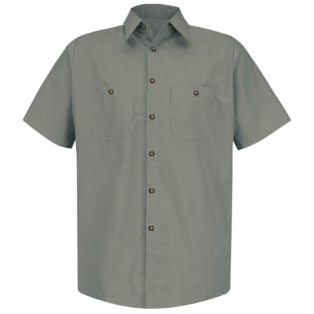 Mns Ss Huntr/Kh Banded Work Shirt,L