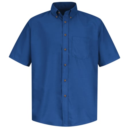 Mns Ss Button Down Poplin Shirt, Rb,XL