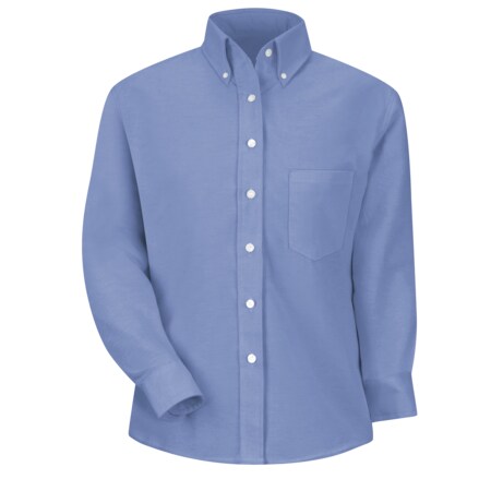 Wmns Lt Blu Drs Shirt 60/40 Oxford