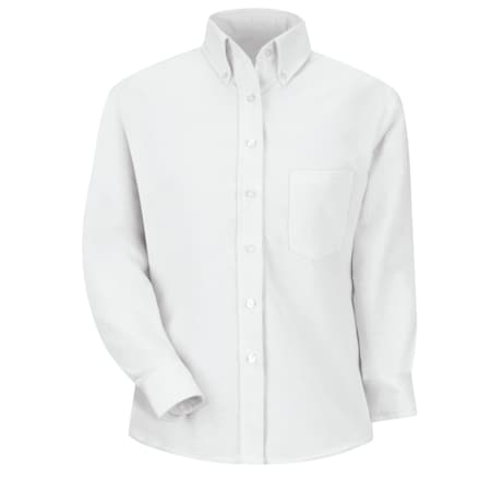 Wmns White Drs Shirt 60/40 Oxford