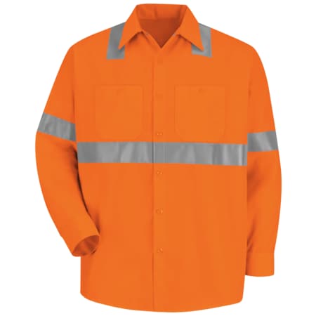 Ls Hi-Viz Workshirt - Ansi Class 2,L