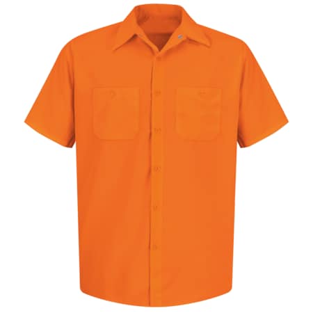 Ss Hi-Vis Orange Workshirt,M