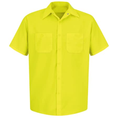 Ss Hi-Vis Yellow Workshirt,L