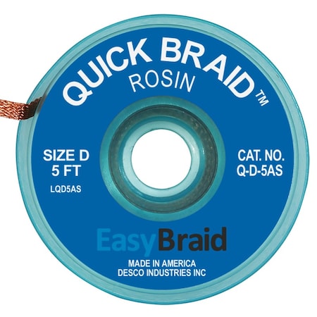 DESOLDERING BRAID,QUICK BRAID .10,PK25