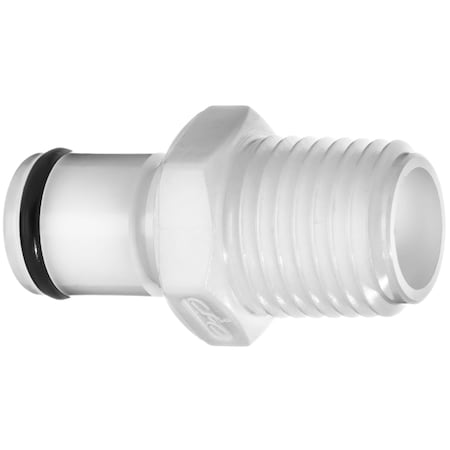 Acetal Quick Disconnect, Straight, 1/8 Plug X 1/8 Male NPT