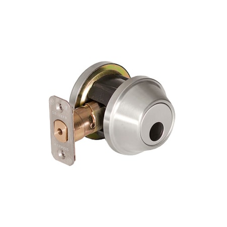 QGD280 Deadbolt, Single Cyl, Satin Chrome