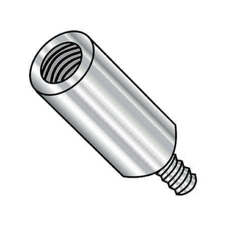 Round Standoffs, #8-32 Thrd Sz, 1 In Bd L, Stainless Steel Plain, 1/4 In OD