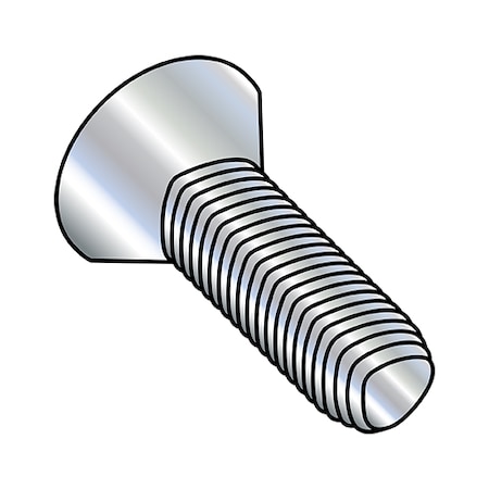 #10-24 X 1 In Phillips Flat Machine Screw, Zinc Plated Steel, 6000 PK