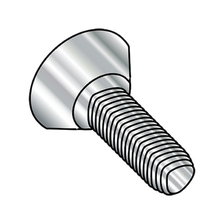 #10-32 X 3/8 In Phillips Flat Machine Screw, Plain Steel, 4000 PK