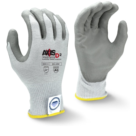 Cut Resistant Coated Gloves, A3 Cut Level, Polyurethane, 2XL, 1 PR