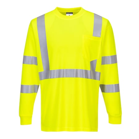 Hi-Vis Long Sleeved T-Shirt,L