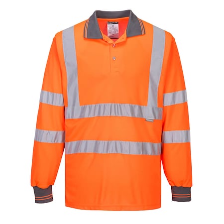 Hi-Vis Polo Shirt L/S,XL