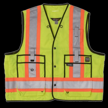 Surveyor Safety Vest,S31311-FLGR-XS