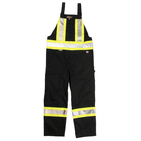 Unlined Safety Overall,S76921-BLACK-3XL