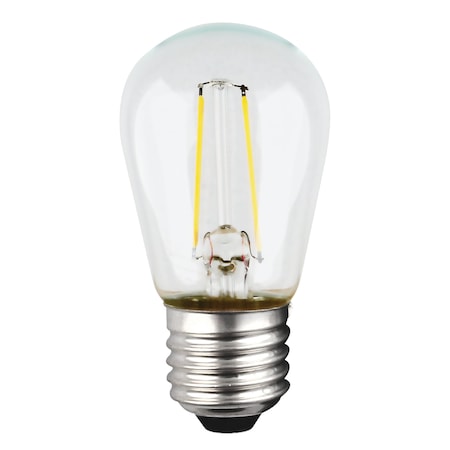 1W S14 LED Light Bulb - Medium Base - Clear Finish