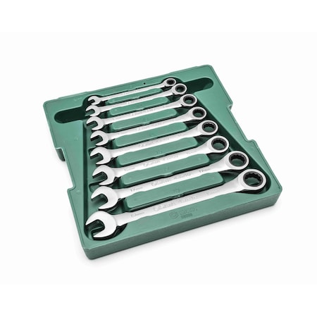 Metric Combination Ratcheting Wrench Set