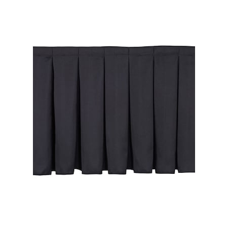 Stage Box Pleat Skirting,16H X 96L,Black