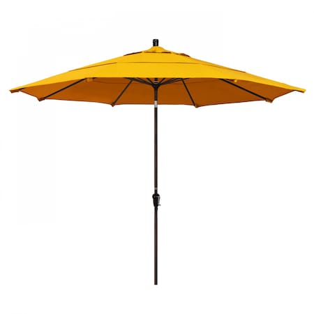 Patio Umbrella, Octagon, 110.5 H, Sunbrella Fabric, Sunflower Yellow