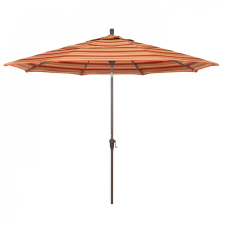 Patio Umbrella, Octagon, 110.5 H, Sunbrella Fabric, Astoria Sunset