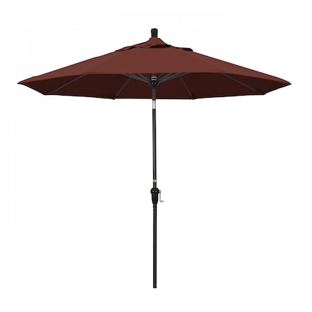 Patio Umbrella, Octagon, 102.38 H, Sunbrella Fabric, Henna