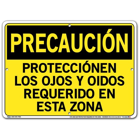 SIGN-CAUTION-54 14.5X10.5 ALUMINUM .063