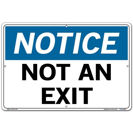 Sign-Notice-28 18.5X12.5 Aluminum .063