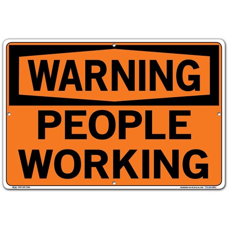 Sign-Warning-09 18.5X12.5 Aluminum .080, SI-W-09-D-AL-080